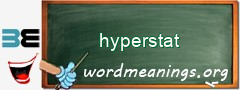 WordMeaning blackboard for hyperstat